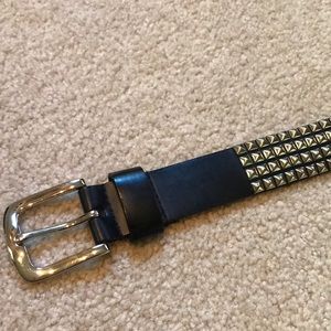 Black studded belt
